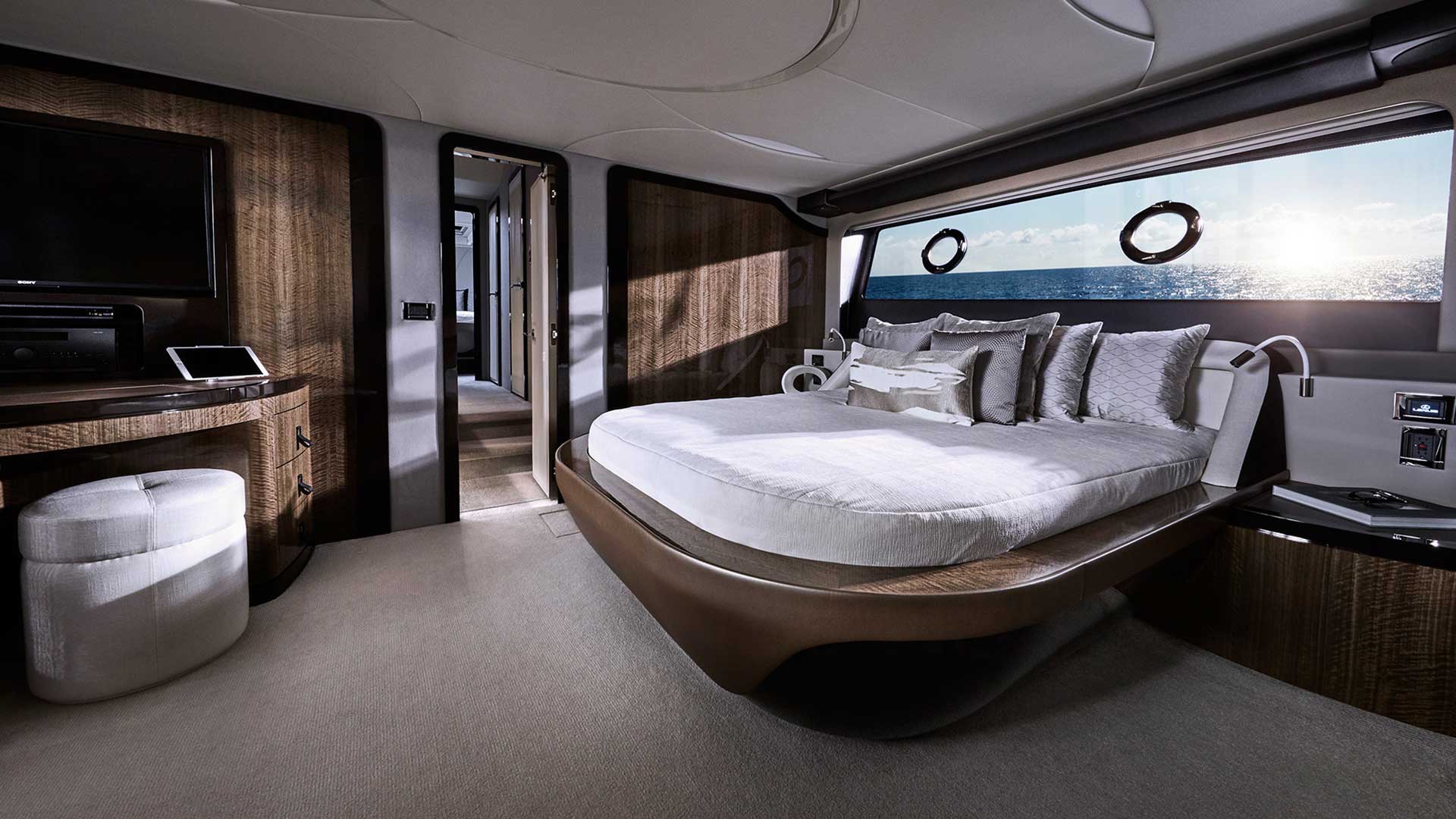 The interior of the Lexus LY 680 yacht